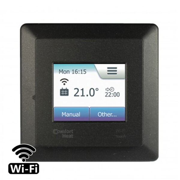 comfort heat tocuh wifi 1 Терморегулятор програмований Comfort Heat Touch Wi-Fi Чорний